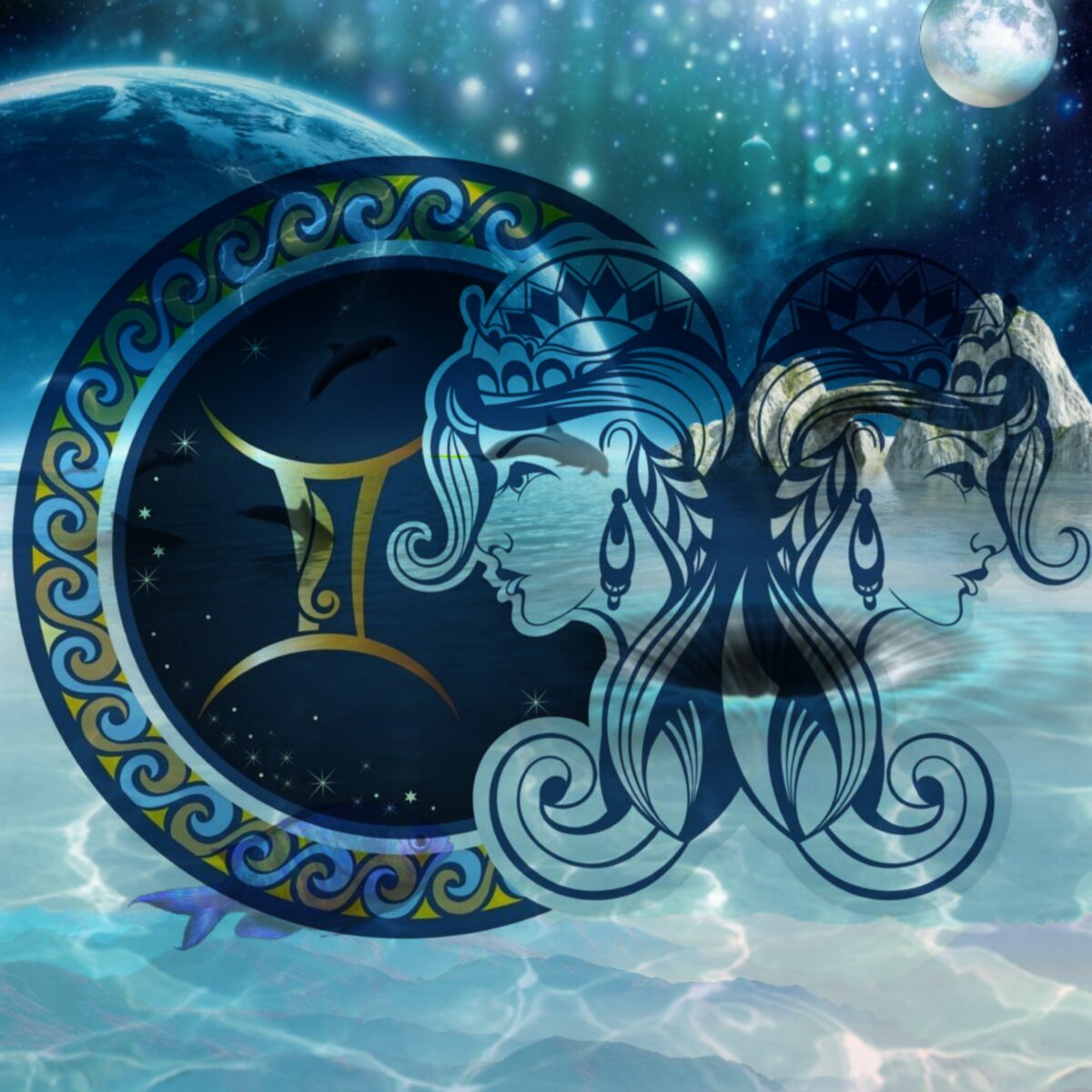 Знак зодиака "Близнецы". 