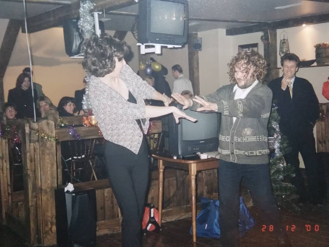 В роли Лолиты из кабаре-дуэта "Академия" на новогоднем корпоративе компании. Тома, Тома, выходи из дома!