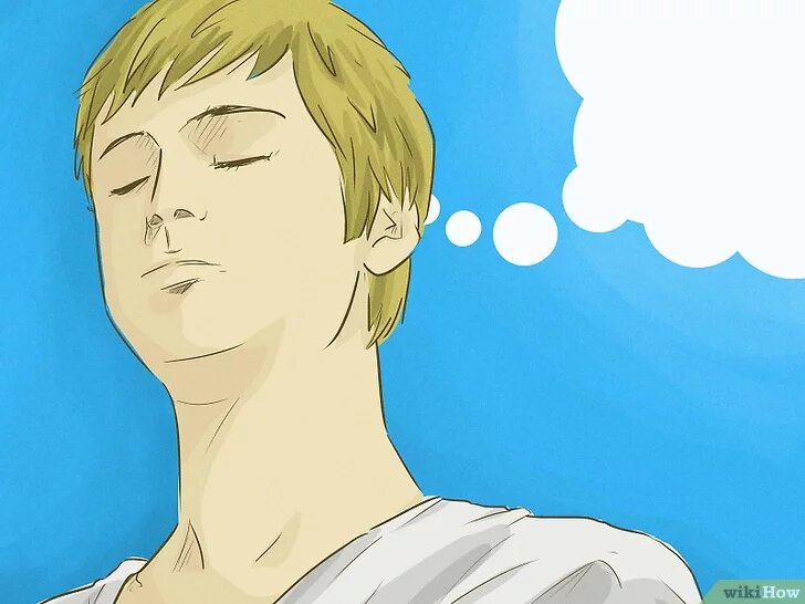 2 Используйте разные визуальные образы, чтобы сфокусироваться на дыхании. Например, представьте монетку, находящуюся над вашим пупком, которая поднимается и опускается по мере вашего дыхания; представьте буй, плавающий в океане, качающийся на волнах, соответственно вашему дыханию; представьте цветок лотоса, находящийся у вас в животе, лепестки которого раскрываются с каждым вашим вдохом.[16]