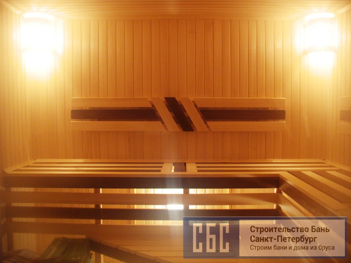   Два двухуровневых "полка" шириной 600 и 400 мм из осиновой термодоски.