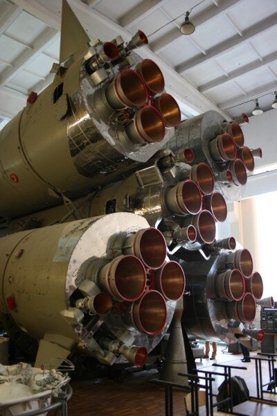 Хвост ракеты Р-7. На её потомках до сих пор летают наши космонавты.