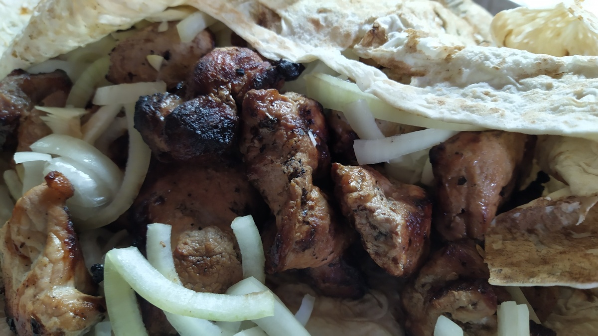 Шашлык свиной, рулька задней ноги. Домашнее мясо.