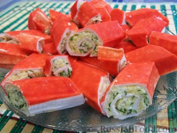 Роллы из крабовых палочек!!!