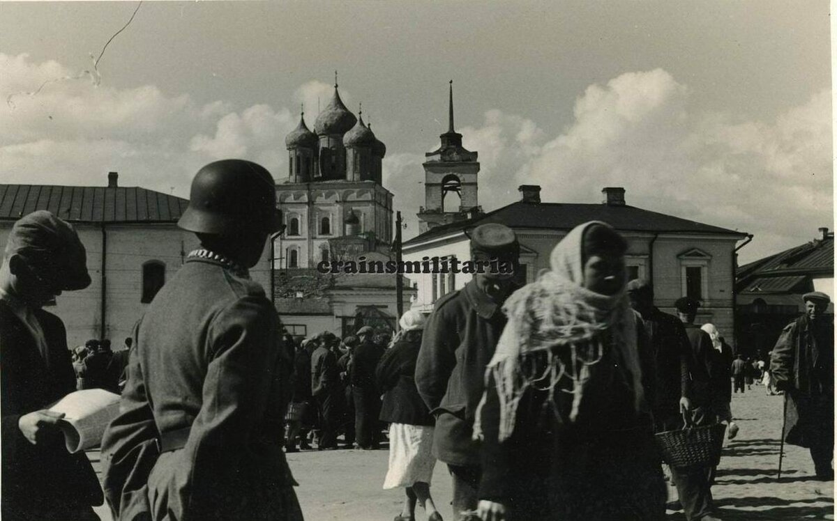 Псков во время оккупации фото