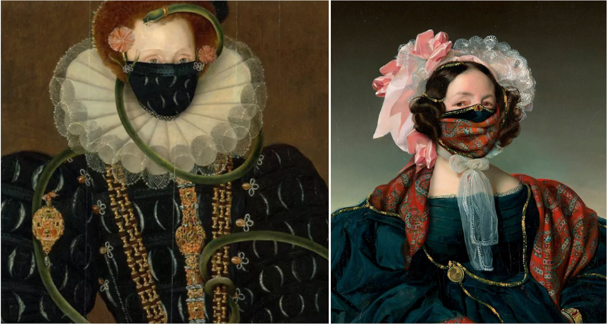 "Я аж вспотел, когда обернул вокруг нее шарф (про портрет справа). Но соответствующий наряд в каждой детали всегда был самым высоким приоритетом". Hidden Schlesinger-2020. https://www.instagram.com/volker.hermes/