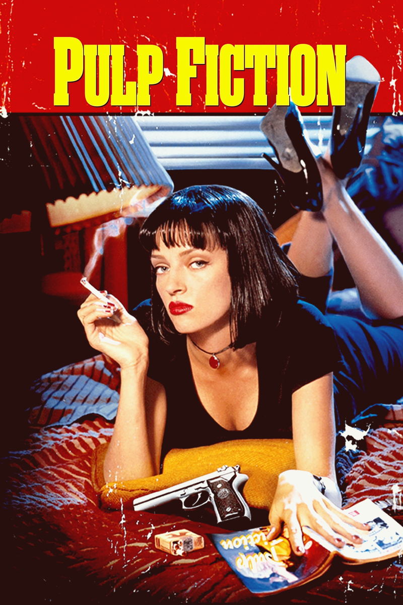 Постер фильма "Криминальное чтиво" - 1994 года выпуска. 