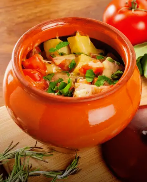 Свинина с овощами