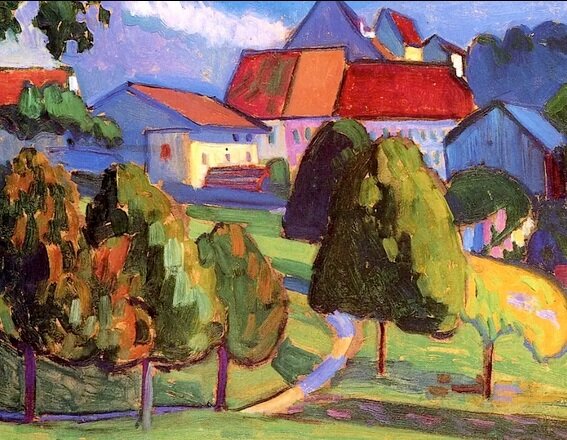 Г. Мюнтер. Мурнау. 1908.