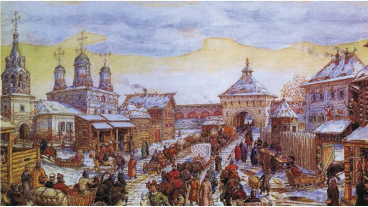 Картина васнецова монастырь в московской руси