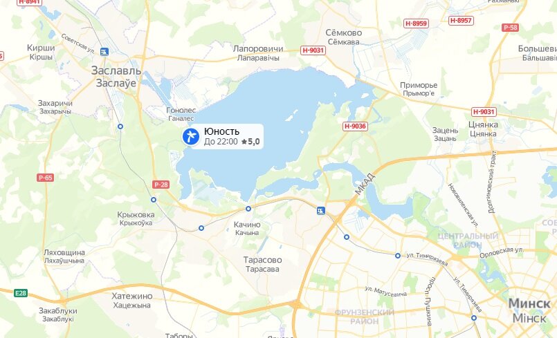 Санаторий "Юность" на карте