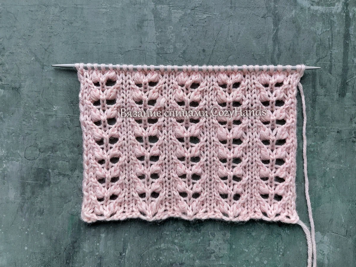 Лицевая сторона узора: