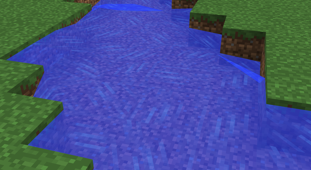 Оказалось, на Кристаликсе вода не создаёт бесконечных источников. Как ты её разольёшь, так она и останется. Поэтому каждый блок воды мне придётся наливать вручную... Осложняет ситуацию отсутствие ламинарий на версии сервера - 1.12