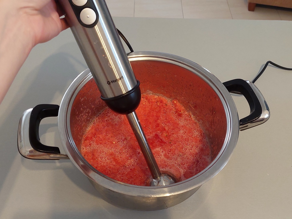 Блендерим мякоть