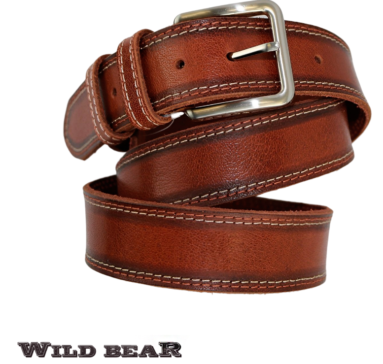 Ремень WILD BEAR RM-123f Brown Buffalo