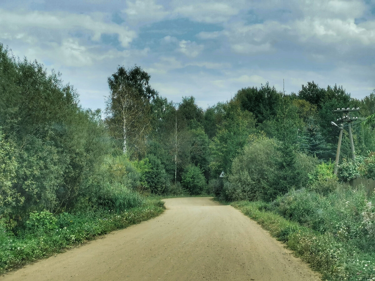 Дорога у дач. Летний снимок получился.