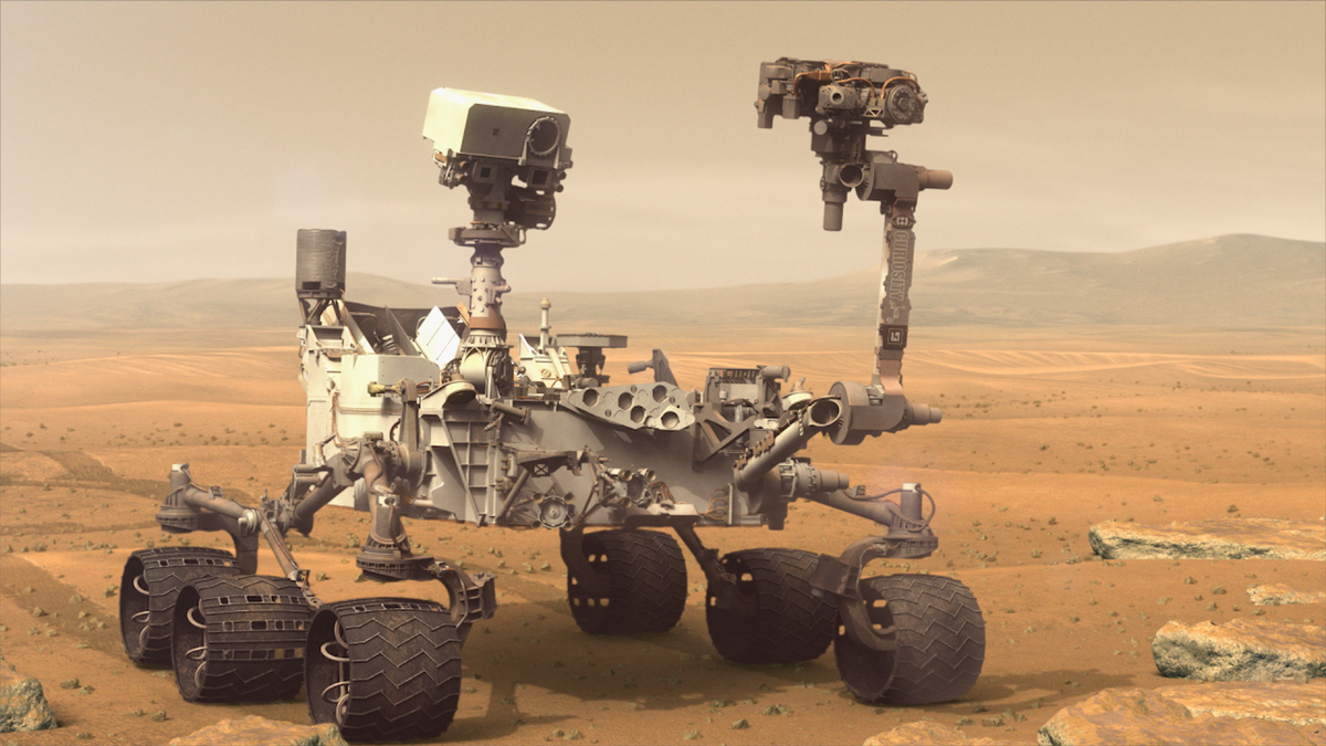 Тый робот "Curiosity", который приземлился 6 августа 2012 года. До сих пор служит верой и правдой.