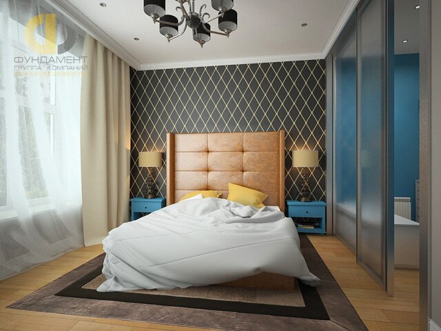 Интерьер спальни ГК "Фундамент"