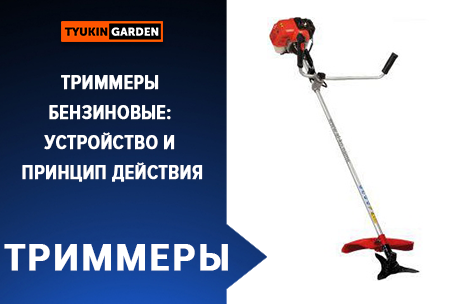 Триммеры бензиновые: устройство и принцип действия. Tyukin Garden.