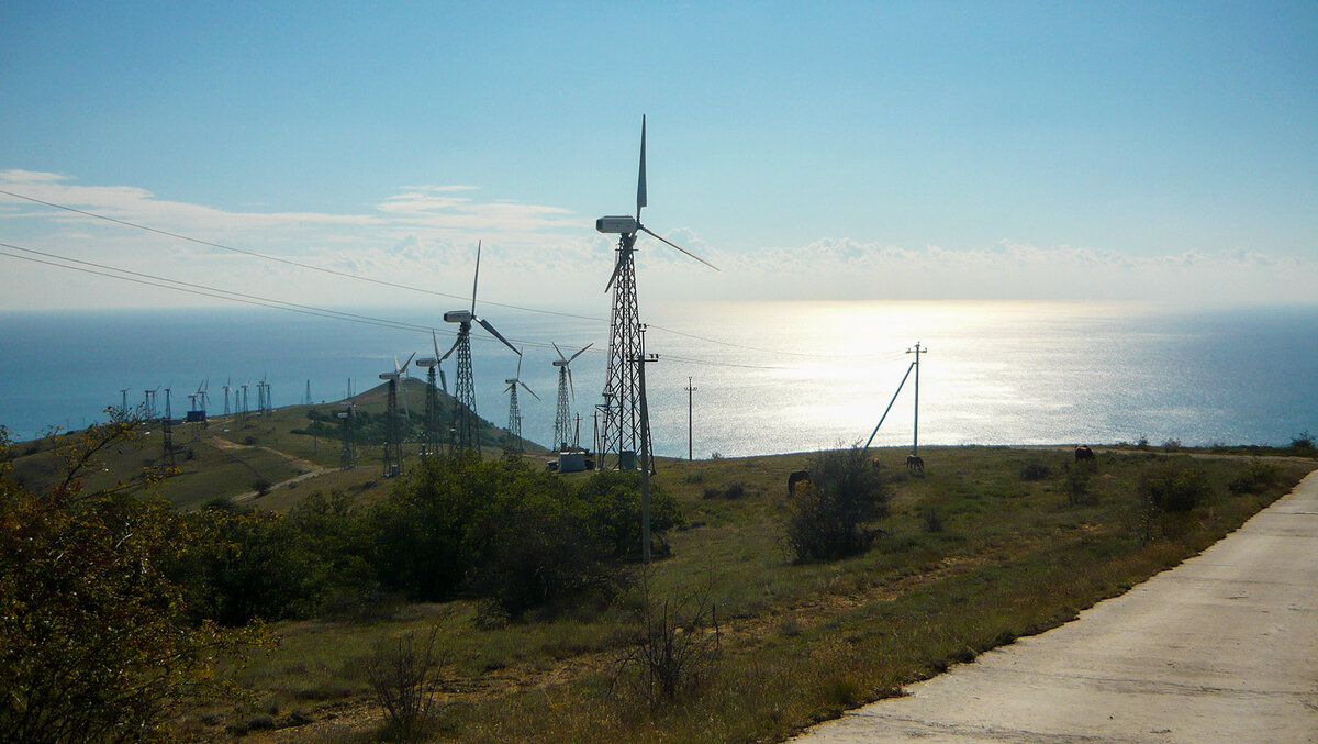 Судакская ВетроЭлектроСтанция (ВЭС). Ветрогенераторы на Меганоме.