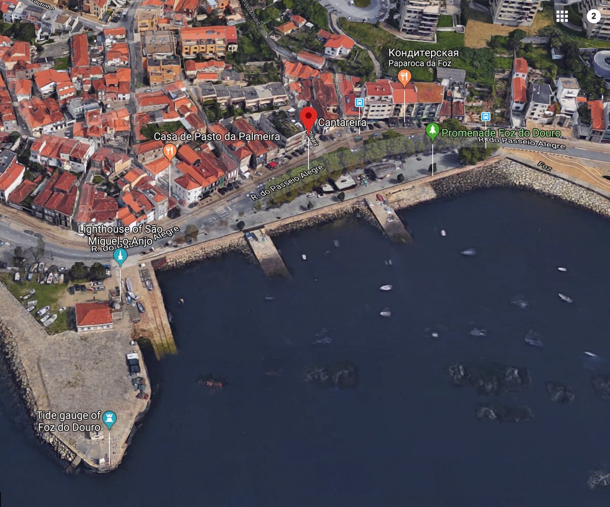 Google Maps. Вид с реки. 