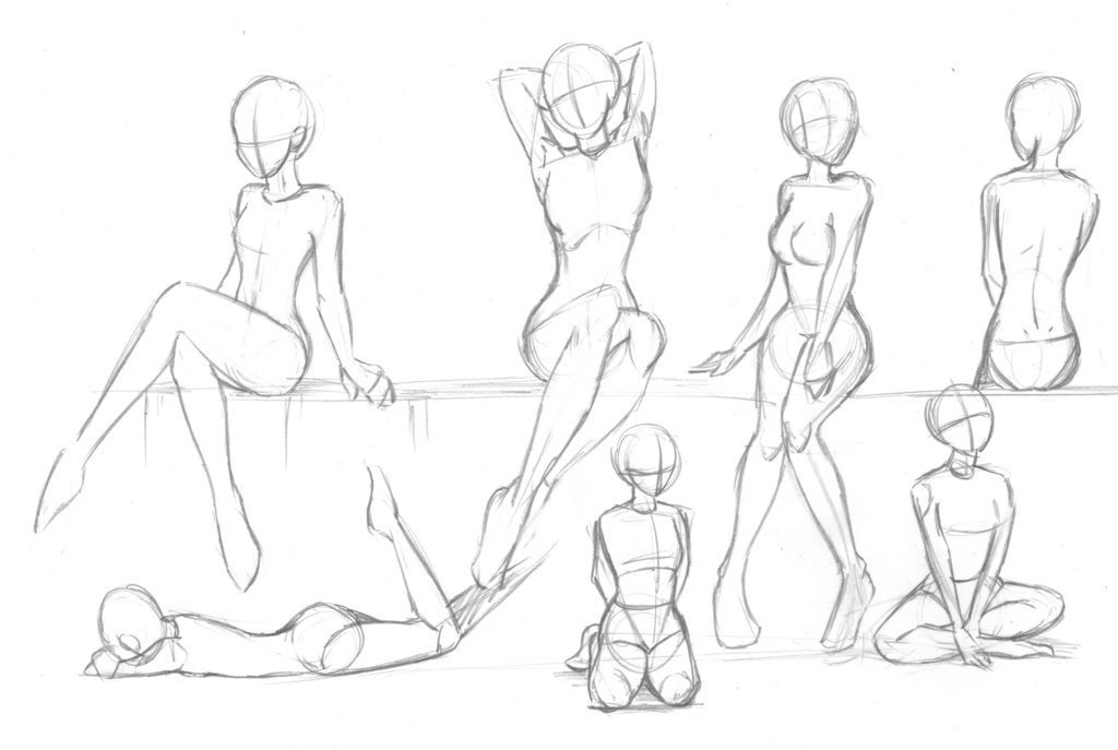 Base poses cuerpo anime