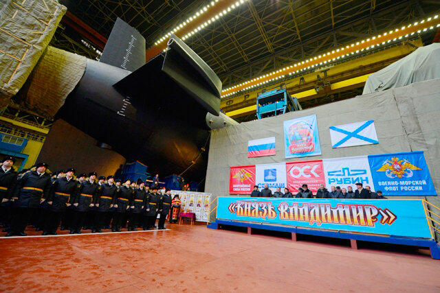 Спуск на воду РПКСН "Князь Владимир" 17.11.2017 / Фото: Севмаш