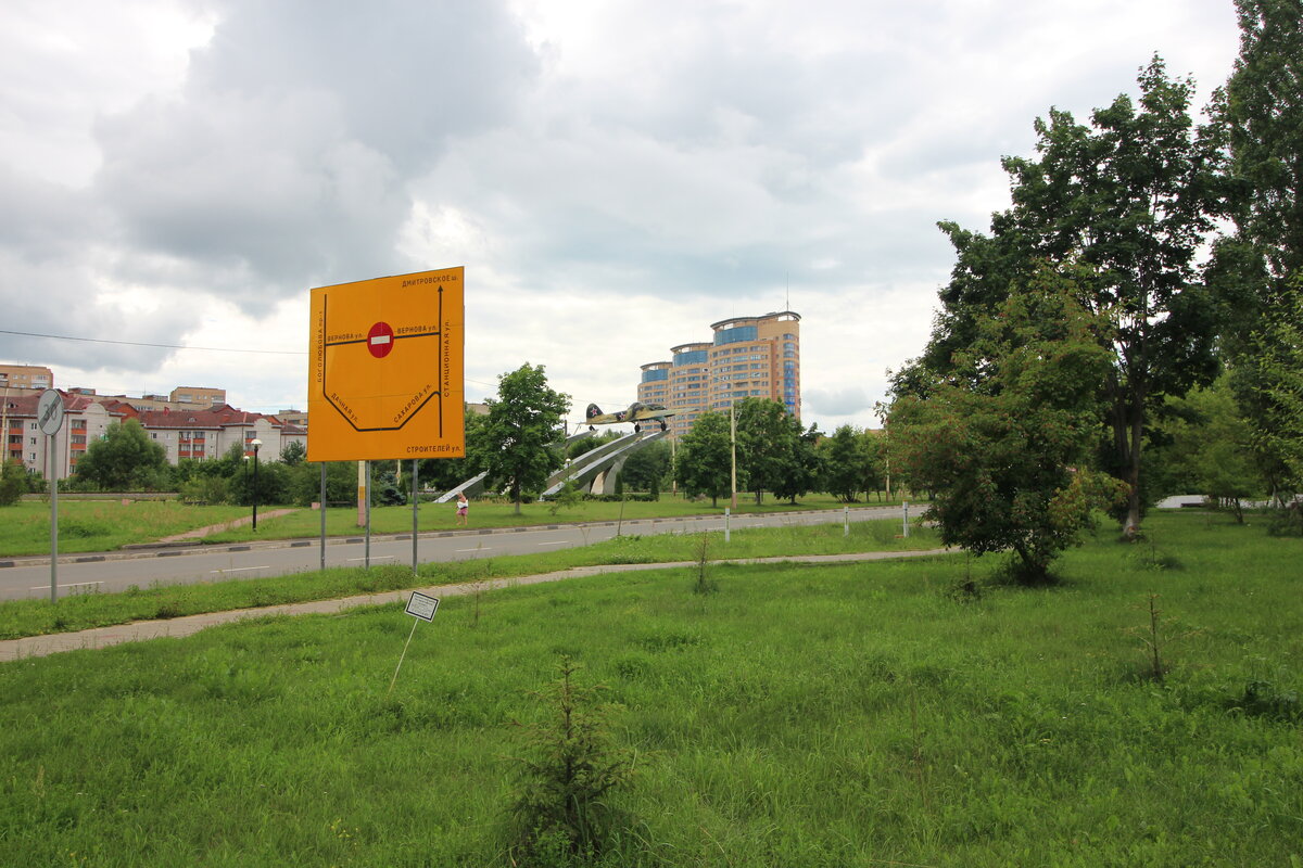 Установлен 8 мая 2008 года в честь бессмертного подвига советского народа в Великой Отечественной войне 1941-1945 гг.
Бронекорпус этого самолёта был поднят из болот Тверской области (на расстоянии в несколько км от нынешнего места) и эвакуирован в Дубну вертолетом МЧС ещё в 2004 году. С тех пор поисковики нашли останки ещё пяти машин. Из отдельных деталей, а также фрагментов самолетов найденных в окрестных деревнях собрали планер боевой машины. 