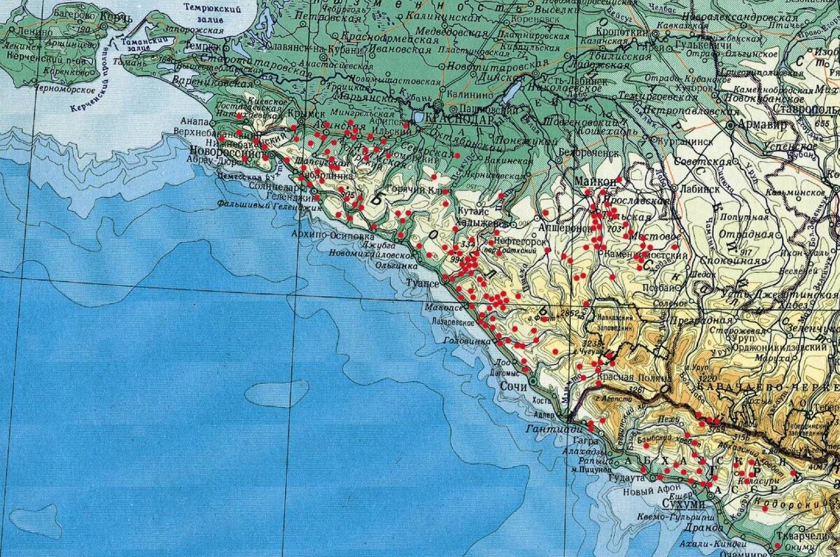 Карта побережья черного моря с курортами. Карта Черноморского побережья Краснодарского края и Абхазии. Карта Черноморского побережья Краснодарского края. Карта Краснодарского края и Абхазии побережье черного моря. Карта дольменов Черноморское побережье.