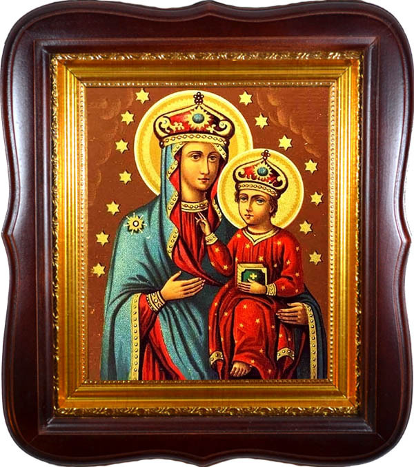                                  Озерянская икона Божьей Матери на холсте.