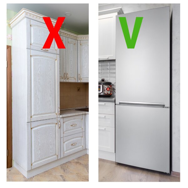 5 причин отказаться от покупки встроенного холодильника