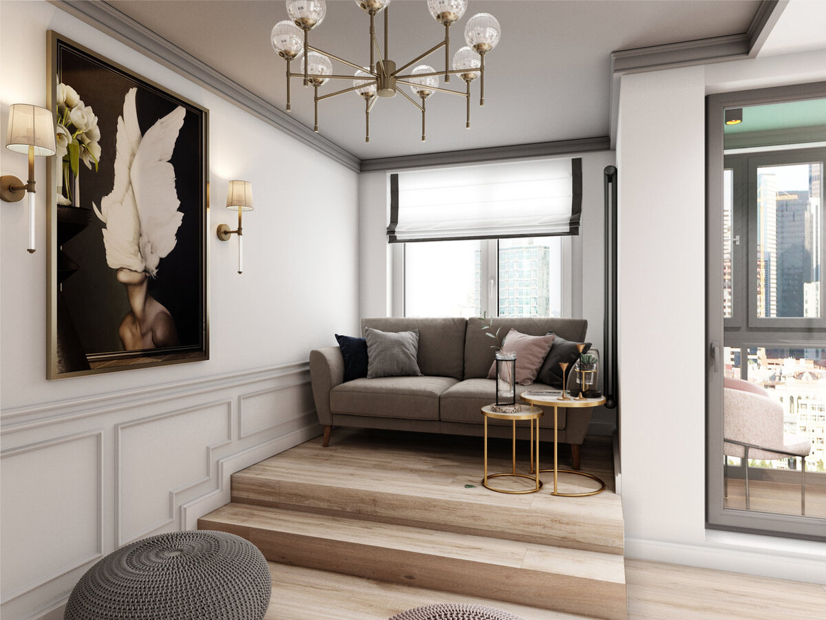 Дизайн квартиры 29 кв м с балконом