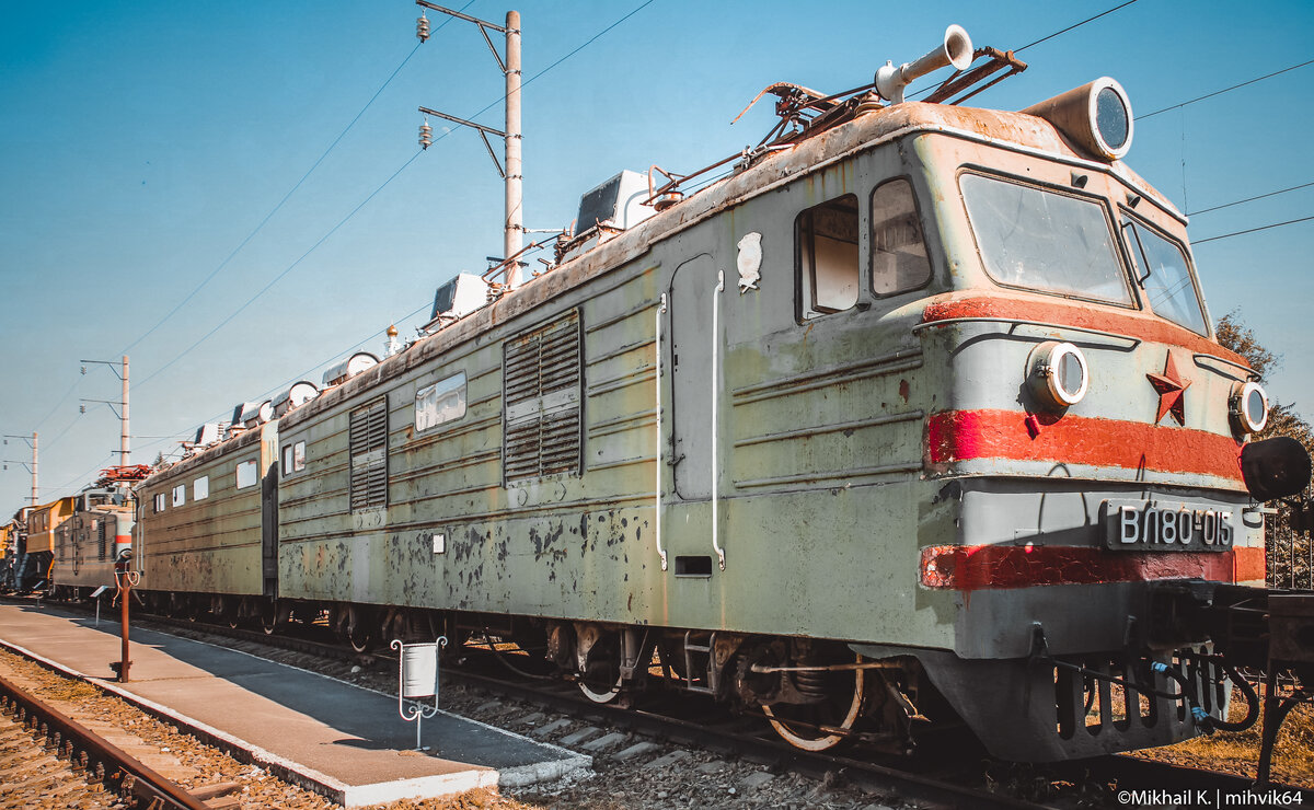 ВЛ80к-015 в музее железнодорожной техники