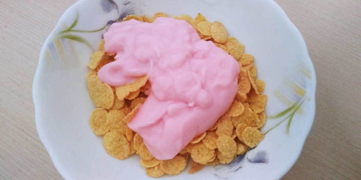 Хлопья с йогуртом