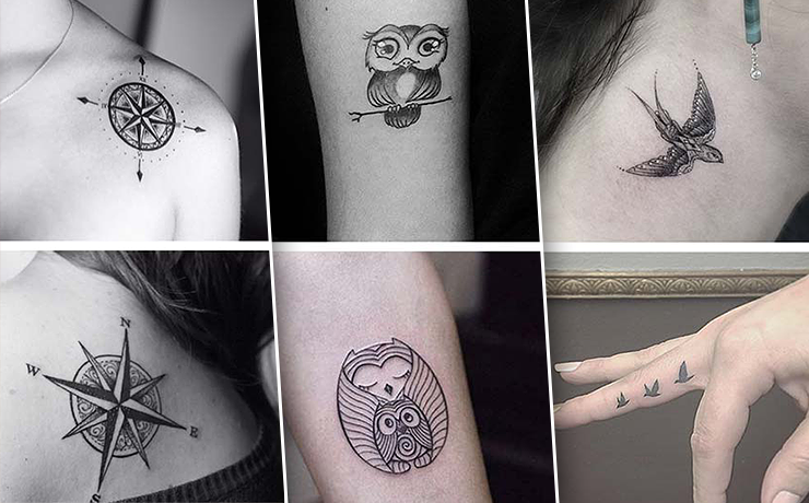 Татуировки маленькие крылья – символическое украшение тела