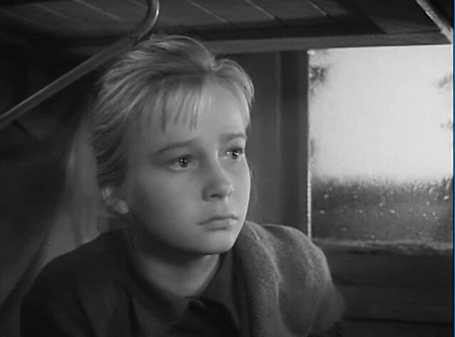 Наташа Богунова. Кадр из фильма "Вступление" (1962)