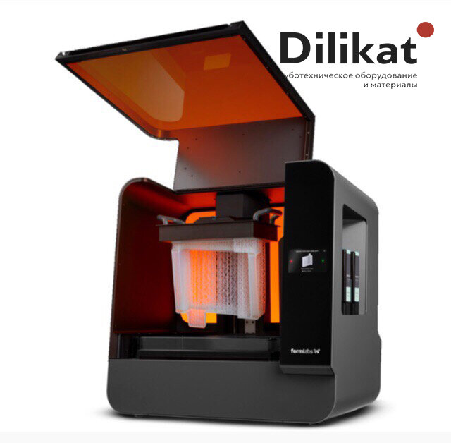 Formlabs Form 3L 
Высокая детализация, большие результаты.

Ключевые характеристики:
Разрешение по осям XY — 25 микрон.
Мощность лазера — 250 мВ
Толщина слоя — 25 — 300 микрон.
Область построения — 300х335х200 мм.