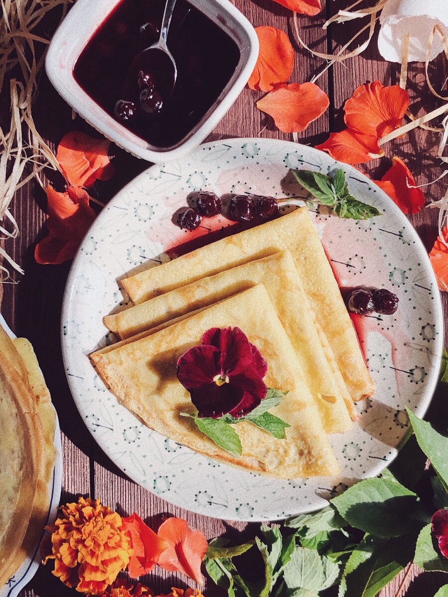 Идеальные тонкие блинчики на молоке