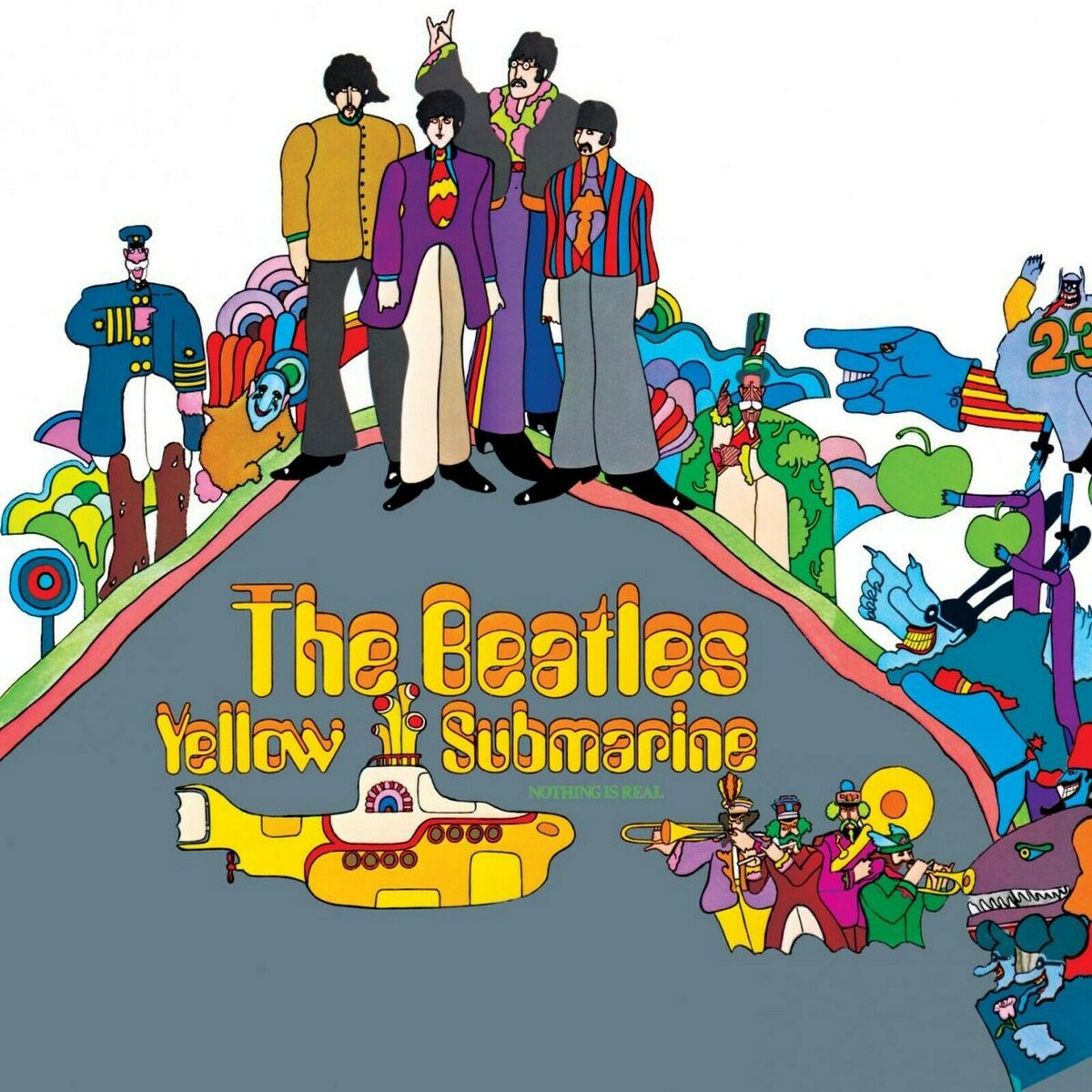 Обложка альбома «Yellow Submarine», 1969 (Источник картинки:
music.mts.ru)