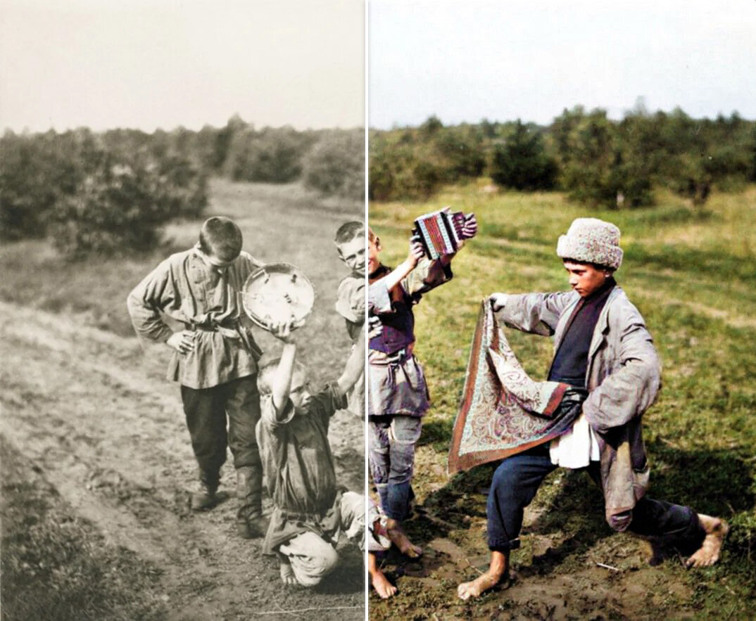 Кто был изображен на первой цветной фотографии в россии