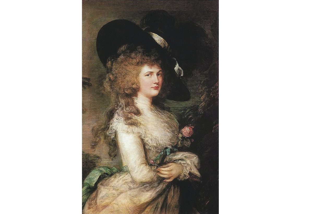 Джорджиана, герцогиня Девонширская, Томас Гейнсборо, 1785-87. (сс) Wikimedia Commons 