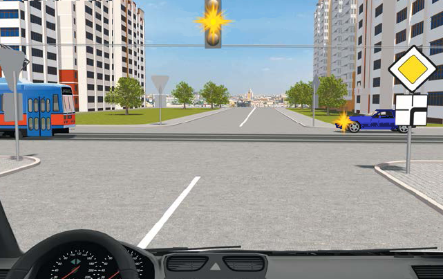 Вспомните ПДД. Разбираемся, кто в данной ситуации имеет преимущество и проедет перекресток в первую очередь