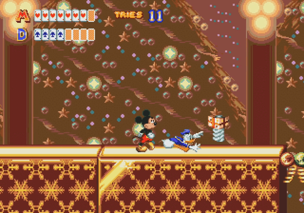 Кадр из игры «World of Illusion Starring Mickey Mouse and Donald Duck»