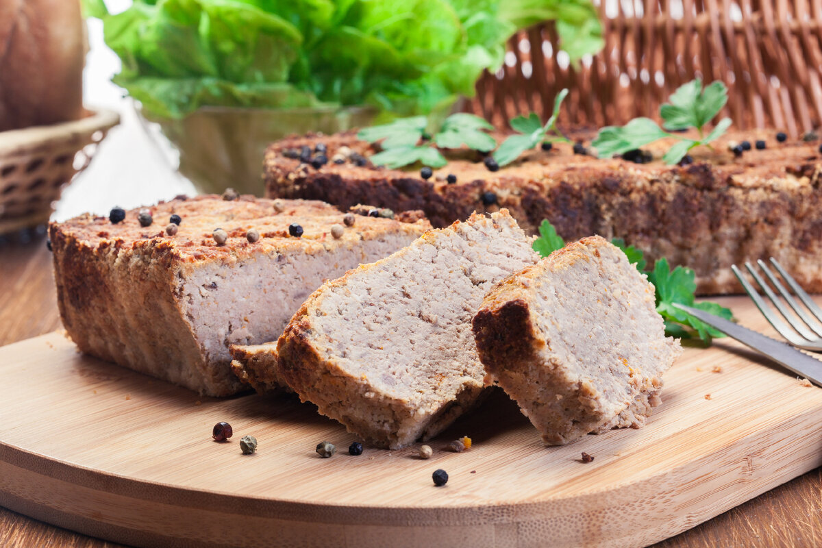 Сытный паштет из печени и свиного мяса в духовке – пошаговый рецепт приготовления с фото