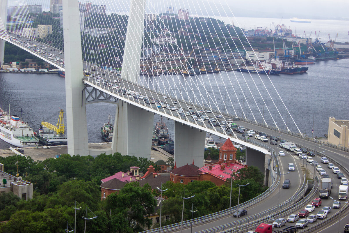Владивосток, вид со смотровой площадки "Орлиное гнездо" ( фото автора)