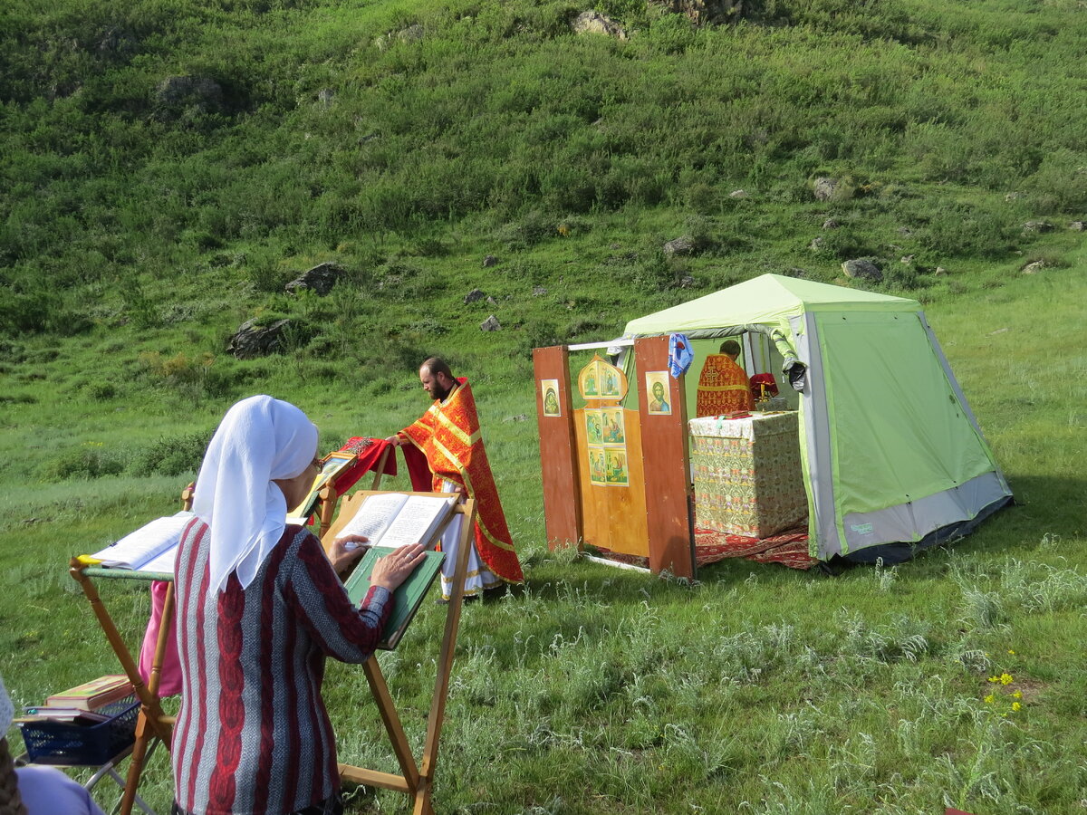 Служение в походном храме. Горноалтайская епархия