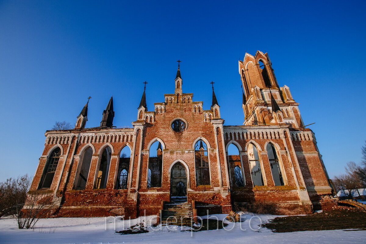 Готика в русской глубинке. История церкви св. Марии в с. Каменка,  Саратовской области | Дневник Вольного Сталкера | Дзен