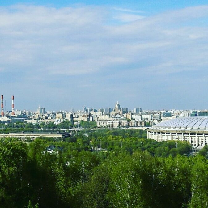 Вид на Москву с Воробьёвых гор 