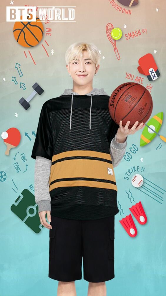 BTS. RM as a basketball player