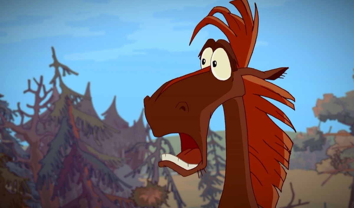 Кадр из мультфильма "Три богатыря" 