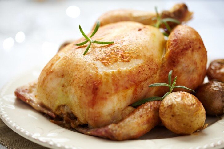 Фаршированная курица запечённая в духовке - рецепт автора С Дедом за обедом✅